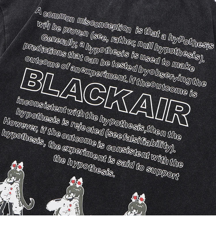 Sadcore Streetwear – 2023 Hip Hop Washed Black T Shirt Oversized Men Streetwear J – Edgy Streetwear for All Genders