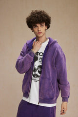 Batik Fleece Zippered Hoodie | Skatercore Style Hoodie