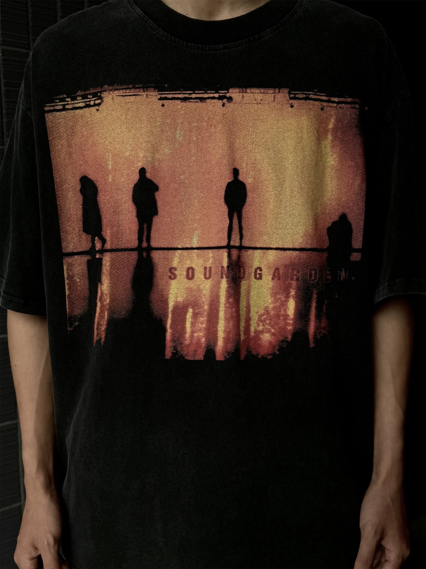 Retro Vintage Summer Rock Band Print Cotton High-Street Casual Loose Tops T-Shirt