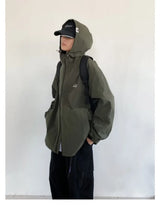 grunge street bomber, modern fit for men, oversized fit