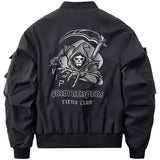 Hot selling skull embroidery men jacket motorcycle clothes Baseball uniform handsome outdoor harajuku streetwear 2023 new tops