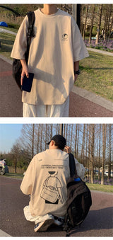 Harajuku Tribal flames – Japanese Streetwear T Shirt Mens Summer Oversized Graphic