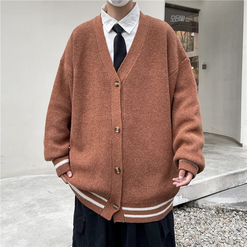grunge knit pullover for fall and winter, oversized aesthetic with urban style, mens fashion layer for modern streetwear coll