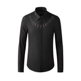 New 2022 Men Classic NEIL BARRETT thunderbolt Fashion Cotton Casual Shirts Shirt high quality Pocket Short sleeves S 2XL #A686