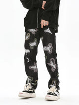 harajuku destroy ripped holes denim jeans mens zipper jeans hip hop fashion streetwear new casual straight joggers jean pants unique joggers style 3599