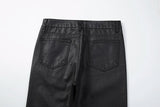 harajuku black jeans mens vibe waxed casual trousers straight pockets oversized pencil pants loose hip hop mens pants unique jeans style 4465