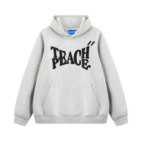 High End Fashion Brand American Letter Printed Sweatshirt Autumn Winter Men Women Couple Street Hooded Niche Retro Sweatshirt