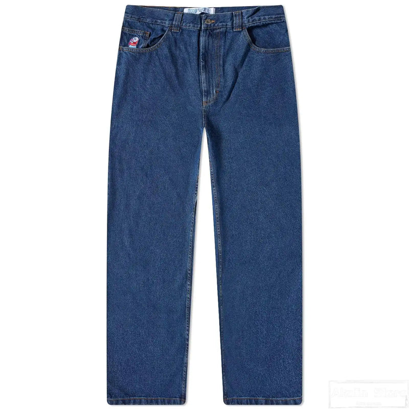 y2k gothic polar big boy baggy jeans cartoon embroidery streetwear mens womens fashion denim pants hot sell wide leg trouser vintage washed jeans