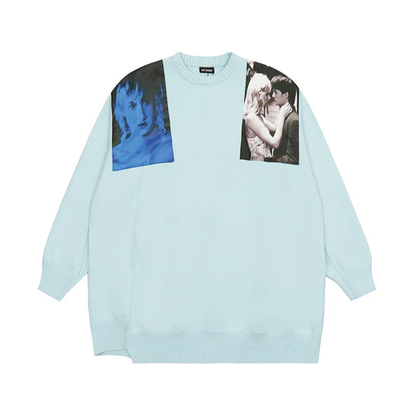 grunge oversized flame jumper built for warmth and edge, essential for winter street style, men’s streetwear clothing piece f