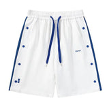 2023 summer new light luxury fashion casual beach pants men straight shorts loose pants boutique clothing simple style drawstring street shorts