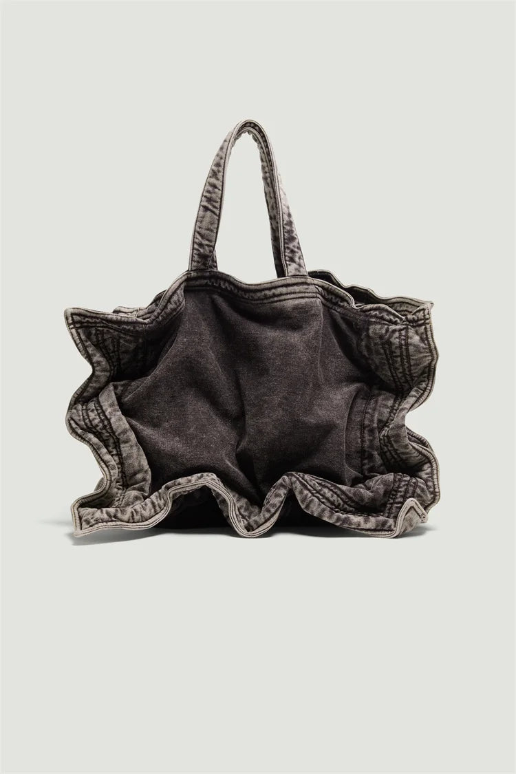 New 2024 Capacity Embroidered Project Messenger Strap Bag Men Women High Quality denimFunctional Shoulder Bags #787
