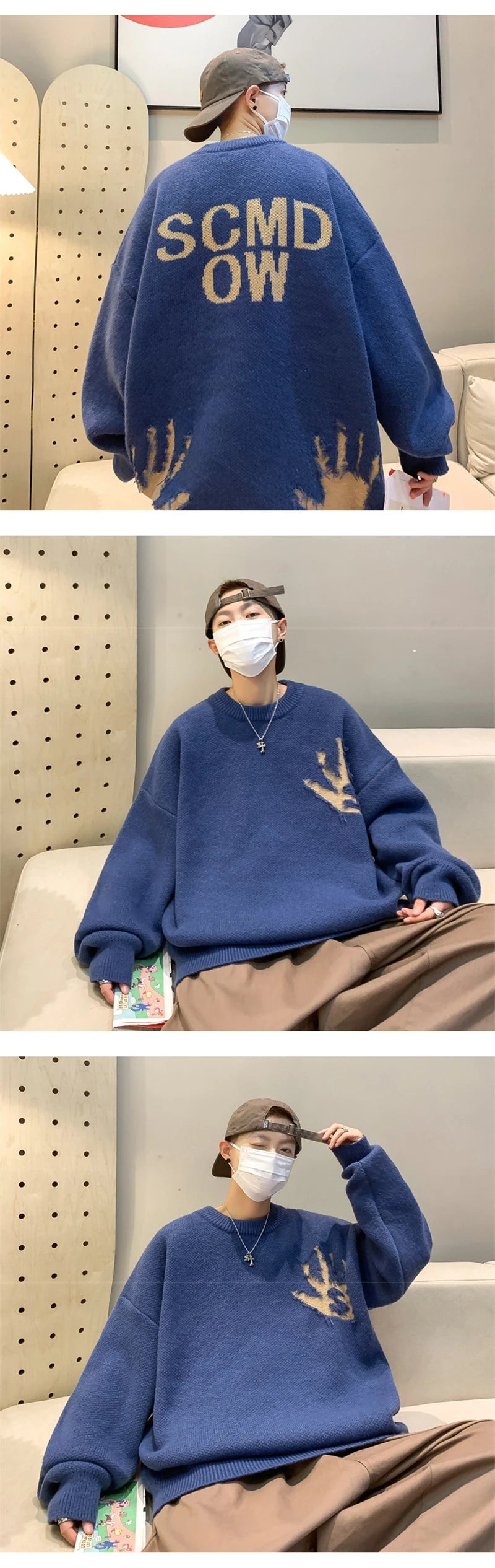 grunge knit sweater, fall winter drip, aesthetic soft knit grunge sweater for cozy streetwear