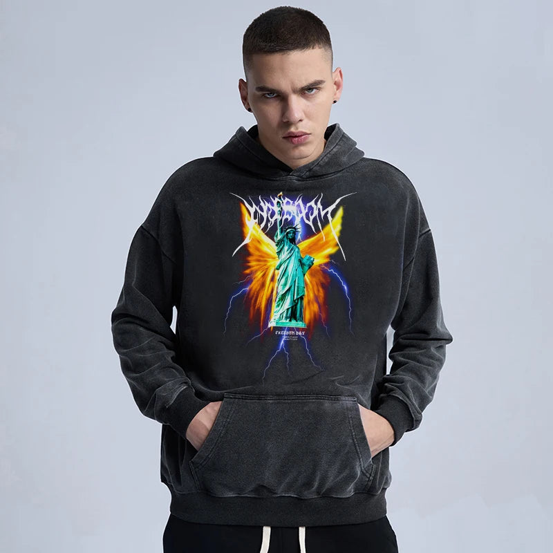 cyberpunk chrome print featuring rainbowtouches hoodies mens popular high street wear vintage casual superior quality printed black hip hop cotton men clothing