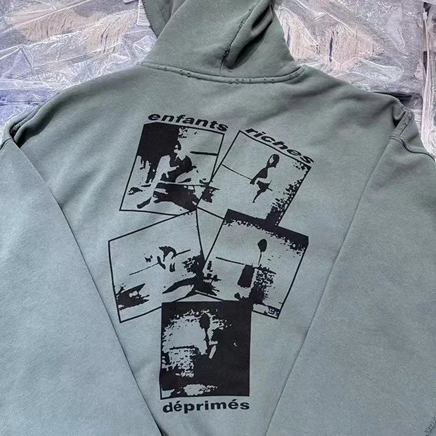 Cyberpunk hoodie with robotic aesthetic and sci-fi influence