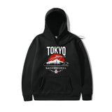Japanese Tokyo Sakura Print Mens Hoodie Fashion Winter Autumn Mens Wom