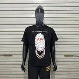 Glitchcore Fashion – High Quality Ih Nom Uh Nit T Shirt Masked Men Letter Printin – Urban Streetwear for Men & Women