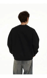 Zipper Pullover Sweatshirt Men Women Streetwear Fashion Loose Casual B