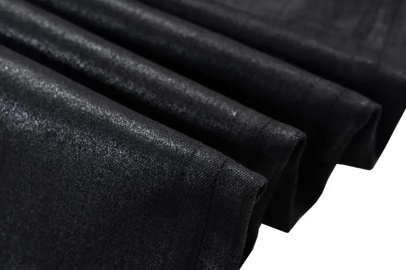 european and american street batik black paint coat wide jeans pants fashionable baggy contoured distressed flared denim jeans unique jeans style 1602