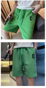 2023 Spring Men's Shorts Korean Fashion Black Shorts Harajuku High Street Men's Clothing White Gym Shorts Men Sweatpants New
