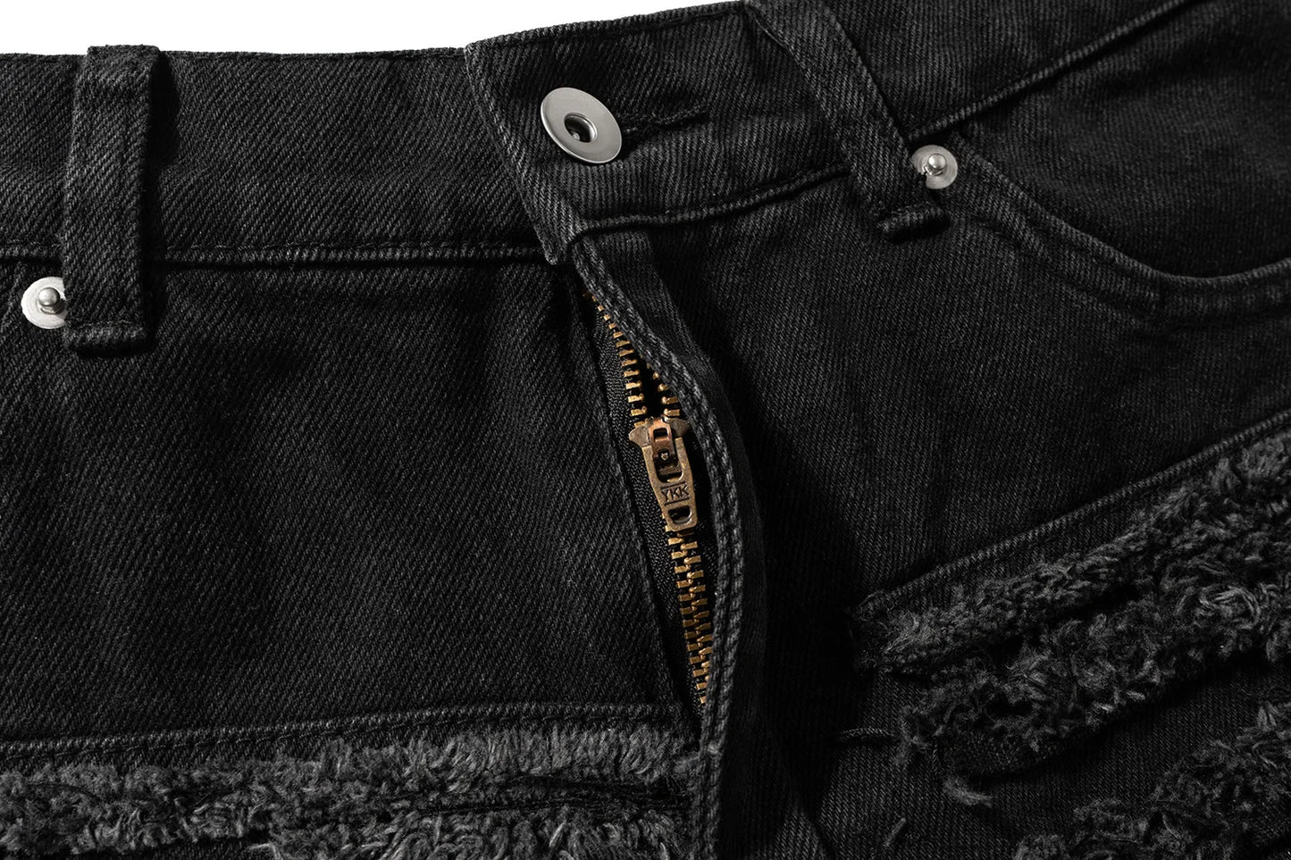 y2k streetwear trendy oversized micro flare jeans black ro hip hop washed tassel distressed denim jean raw edge mens wide pants unique jeans style 755