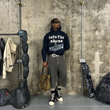 Retro Oversized Sportswear Fashionable Luxury Brand Revived King Print