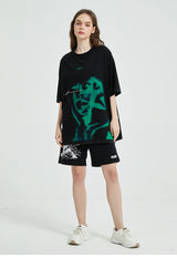 Sadcore Streetwear top – Vintage Punk Men Oversize Tshirt Streetwear Hiphop Abstract