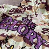 Towel Embroidered Cartoon Camouflage Glo Gang The Glory Full Zip Hoodi