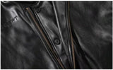 japanese street motorcycle set men thickened stand collar hip hop leather jacket harajuku casual pants 2 pcs bomber suit 2023 unique default style 4893