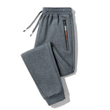 2025 autumn mens sport pants casual knitted trousers with zipper pockets solid color jogger pants male pantalon chandal hombre unique joggers style 753