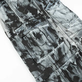 vintage dirty tie dye baggy jeans men multi pocket loose white straight jeans trousers luxury designer oversized denim pant stacked flare jeans
