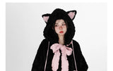Harajuku Sweet Thicknecked Bow College Coat Woman Zip Up Hoodie Sailor