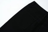high street micro flare denim pants slim white jeans overall mens fashion casual vibe relaxed solid color washing jeans pants unique jeans style 2029