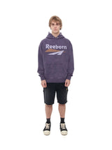 FP Brand Fashion New REEBORN Cracked Slogan Print High-Street Oversized Casual Cotton Hoodie Sweatshirt