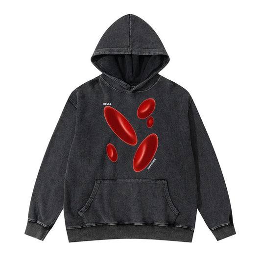 skatercore crying character featuring rainbowtouches washed hoodies men fashion high street red graphic vintage hip hop women hoodie street unisex superior quality