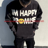 American Heavyweight Vintage Long Sleeved Fleece Hooded Sweatshirt Wit
