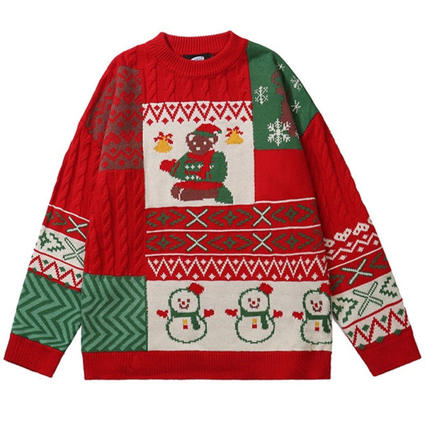 "Christmas Morning" Unisex Men Women Streetwear Graphic Sweater Daulet Apparel