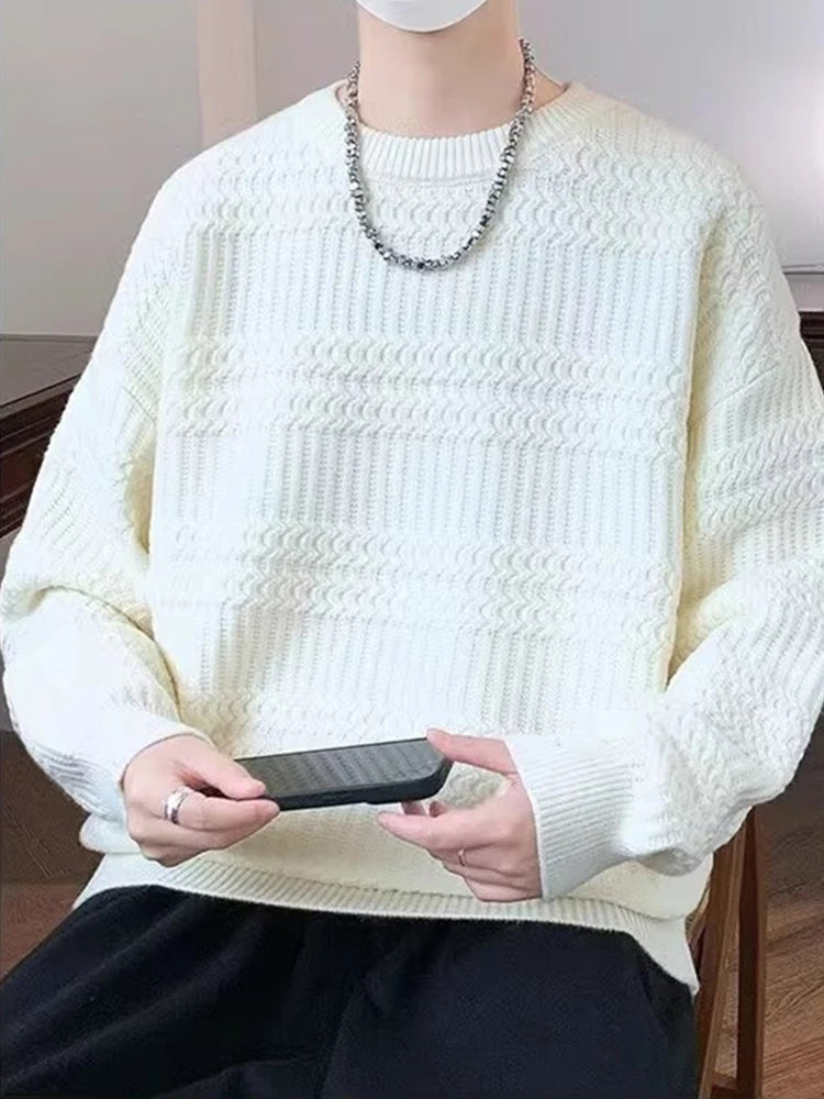 oversized flame jumper, 2025 fashion trend, fire knit jumper in oversized streetwear fashion