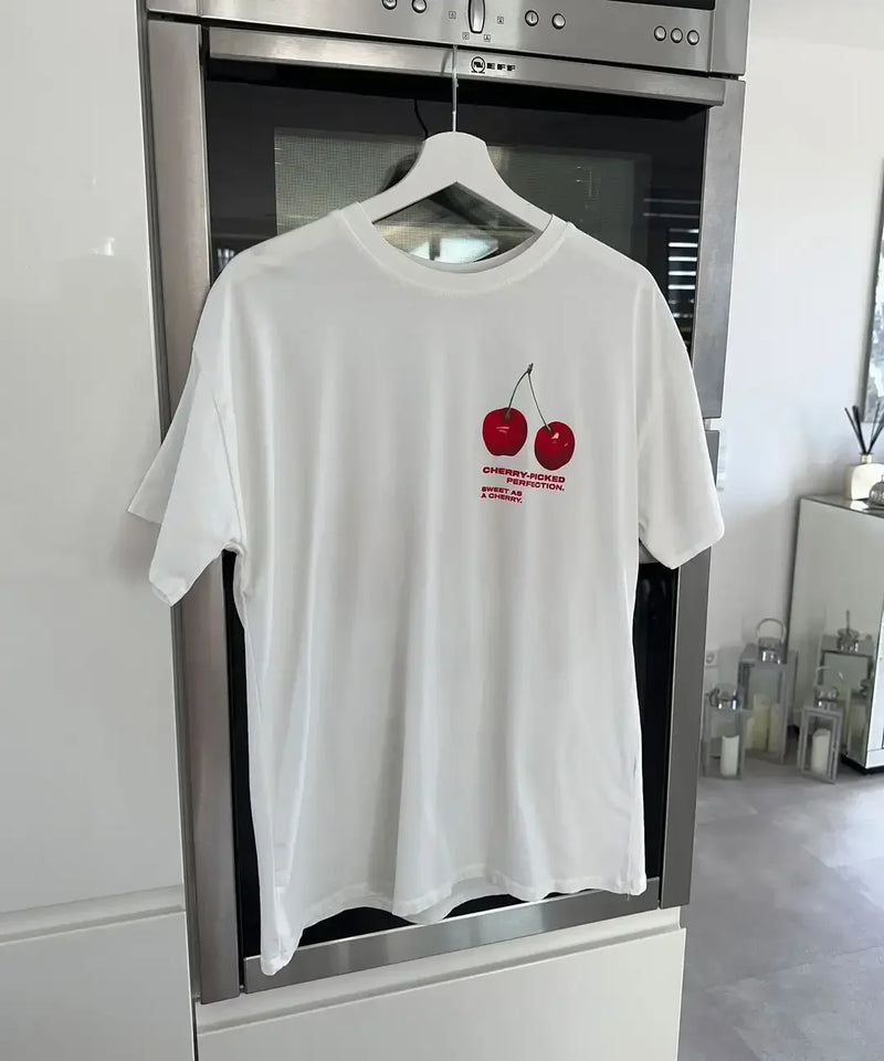 Glitchcore Chrome logo – Lemon Graphic T Shirts Casual Streetwear Harajuku Washed Cot