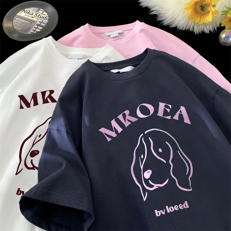 Anime Vintage print – Cartoon Graphic Tshirt Kawaii Oversized Tee Shirt Retro Cute