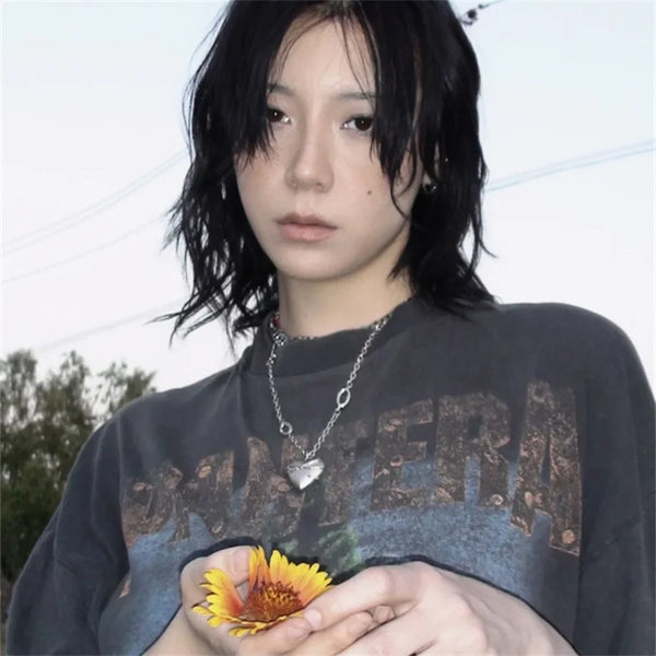 Vaporwave Oversized shirt – Summer American Top Vintage T Shirts Oversized Short Sleeve