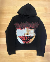 Street skate culture hoodie with rough texture design