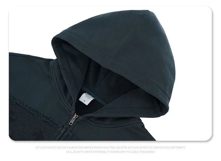 Thrasher-inspired skate hoodie with flaming typography