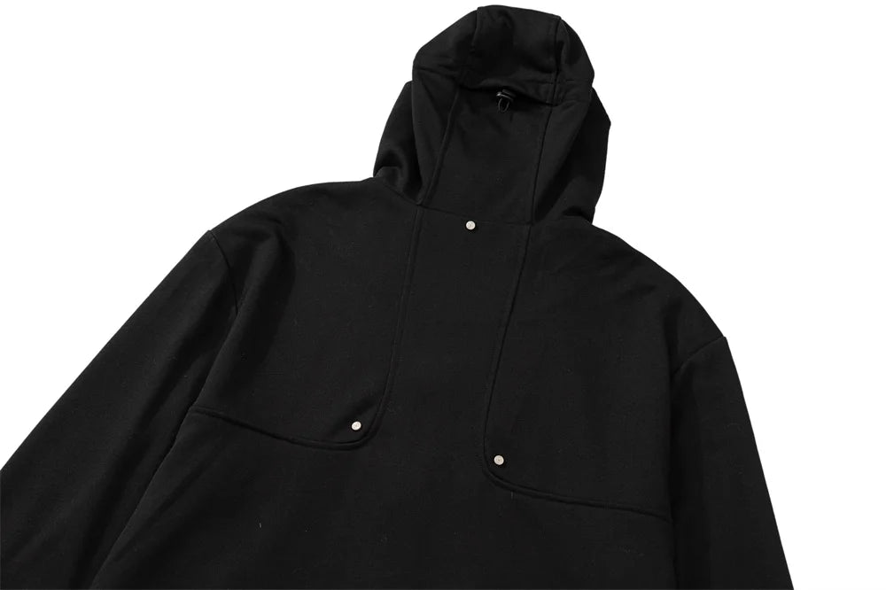 glitchcore crying character featuring undermycar 2023 new high street fashion brand functional double layer zipper hoodie