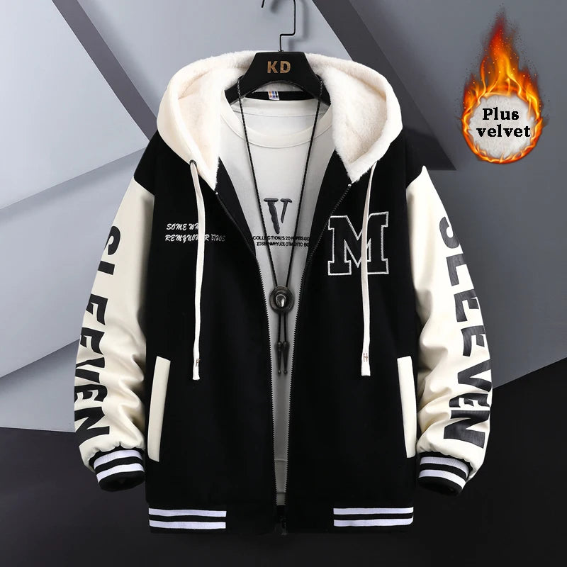 Graffiti puffer parka nan fleece oversized