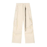 korean hip hop set men striped vintage knit sweater drawstring big pocket cargo pants 2 pcs set spring college casual suit 2024 unique cargo style 4879