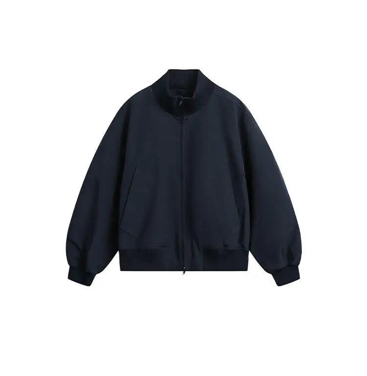 retro baseball outerwear, daily essential, men's streetwear fashion, trendy oversized fit, urban techwear design, modern hip 