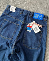 hip hop streetwear big boy jeans y2k embroidery pattern retro blue baggy jeans pants men women fashion pants clothing urban skinny jeans