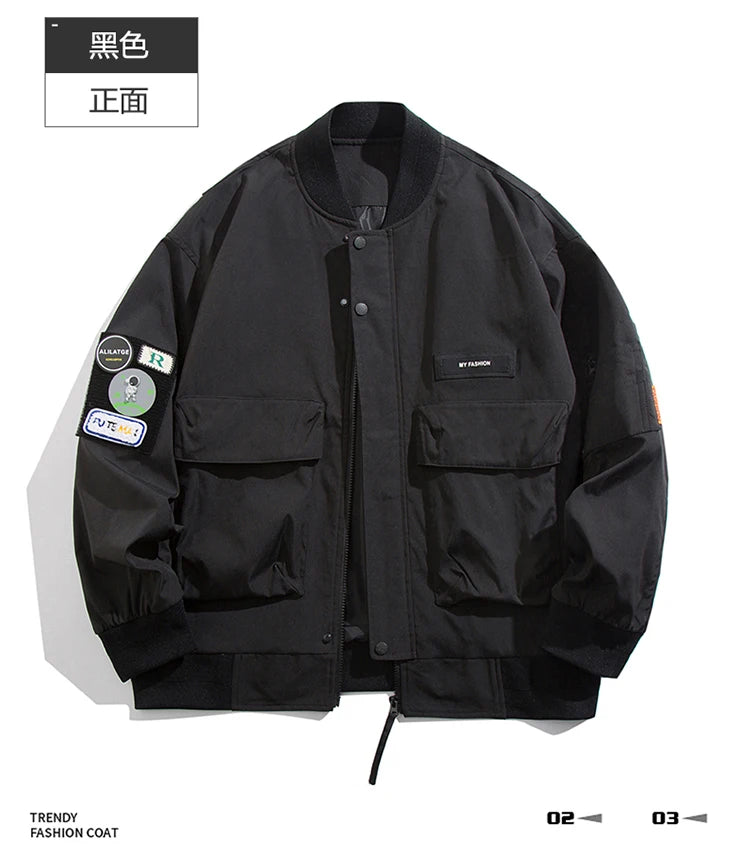Double-Layer Urban Hoodie Jacket Modern Aesthetic