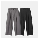 autumn winter plus velvet casual trouser men fashion loose thicken straight suit pant office man trousers clean everyday pants