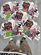 Y2k Graphic tee – Harajuku Retro Five Quarter Sleeves Graphic T Shirts Streetw